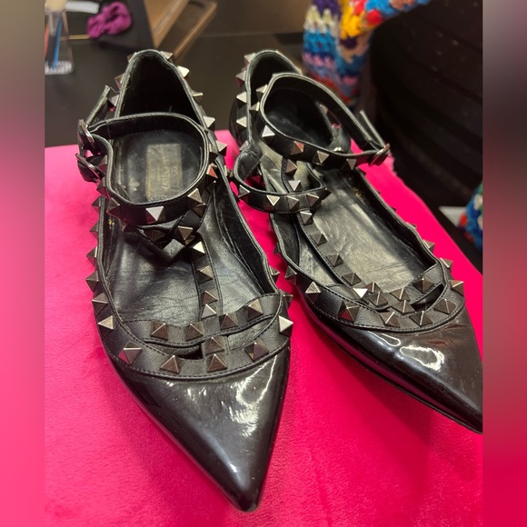 VALENTINO GARAVANI ROCKSTUD BALLET FLATS!! - Picture 1 of 6